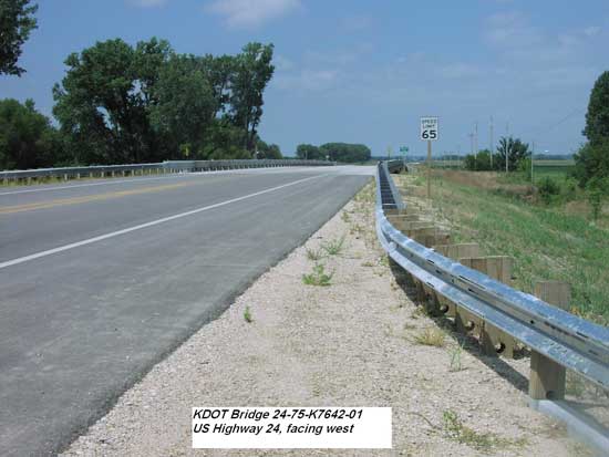View of bridge from highway