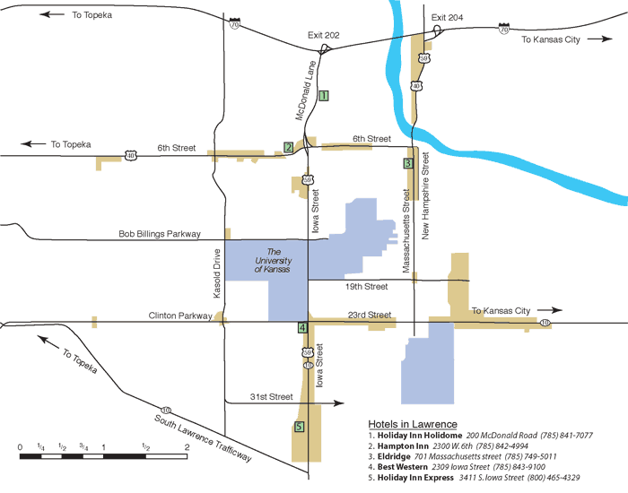 map of Lawrence