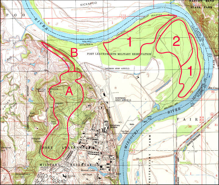 map of study forests