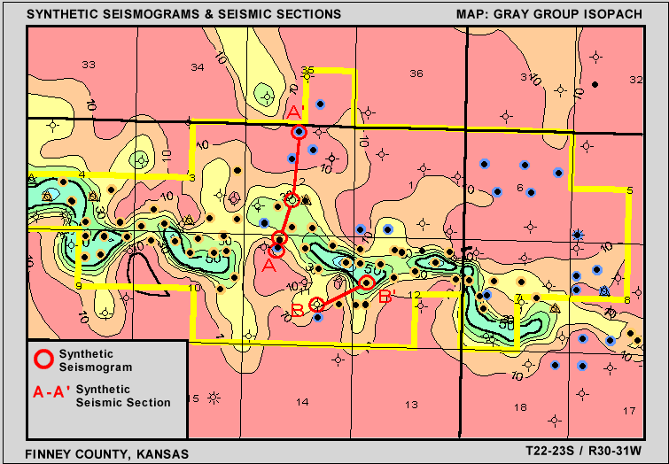 click on map to select a seismic section