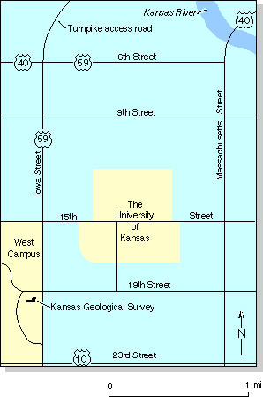 map showing location of Lawrence office