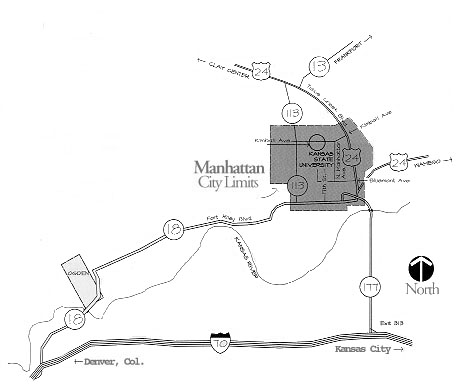 Manhattan area map