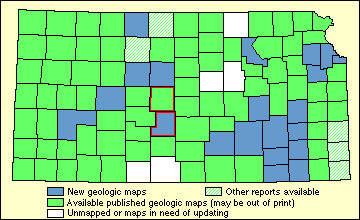 Index map of Kansas showing status of geologic mapping, 2001