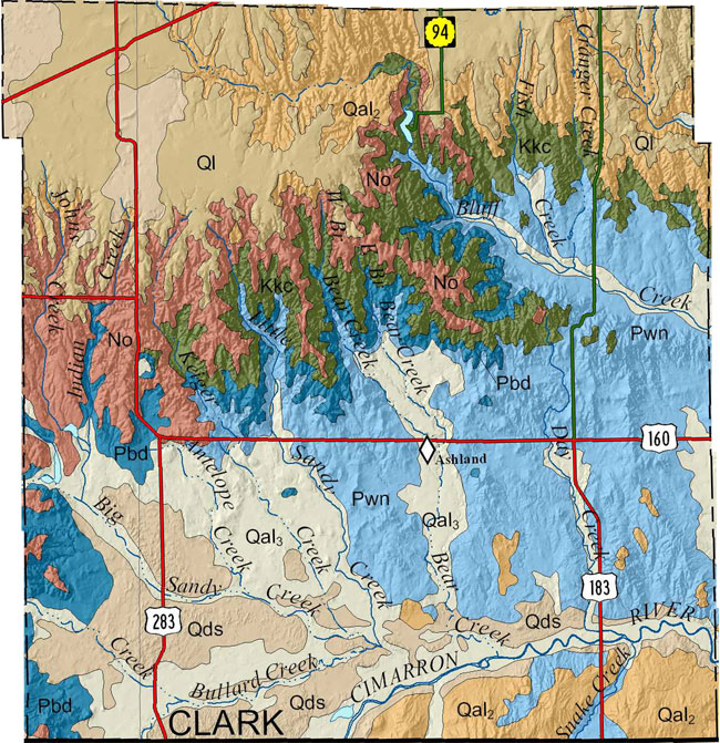 Clark county geologic map