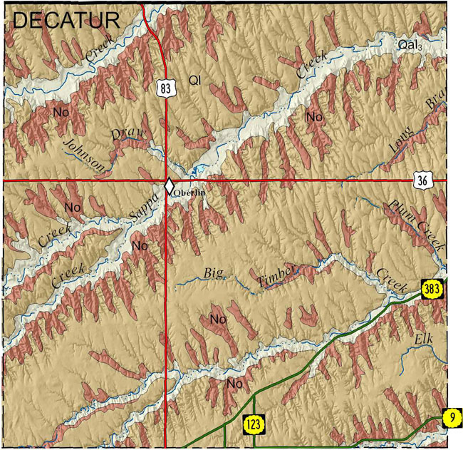 Decatur county geologic map