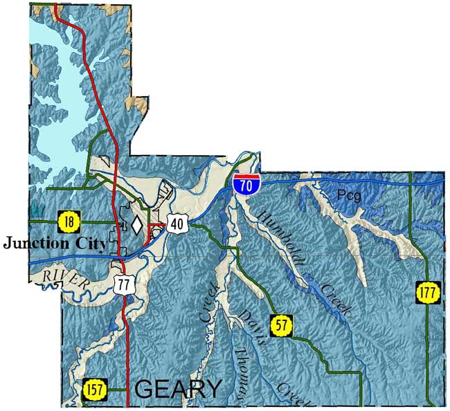 Geary County geologic map