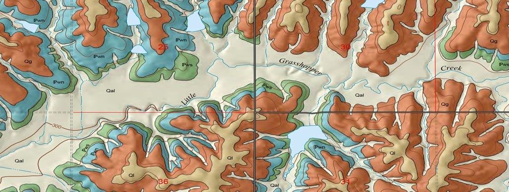 Part of the Effingham Quadrangle map.
