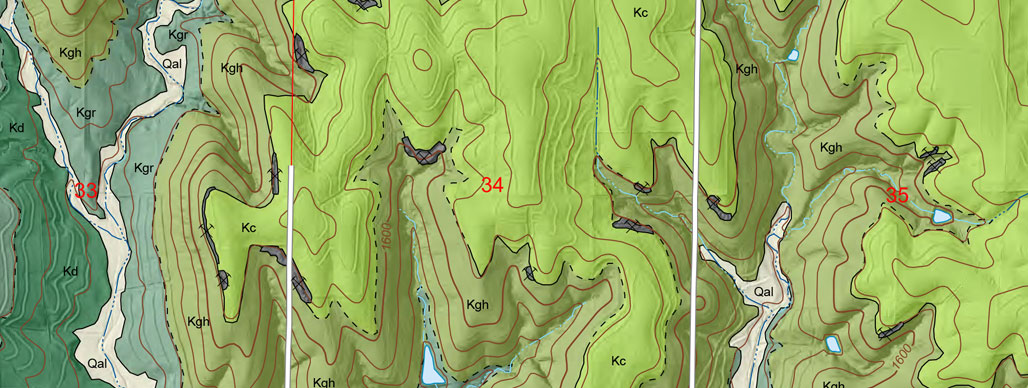 Part of the Sylvan Grove Quadrangle map.