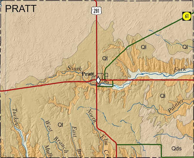 Pratt county geologic map