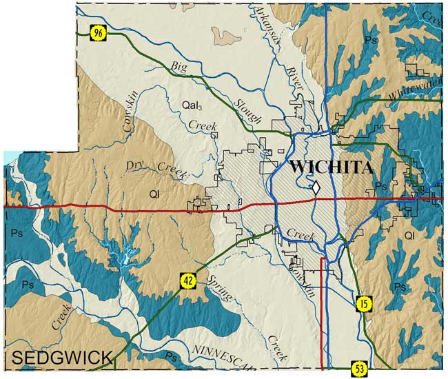 Sedgwick County geologic map