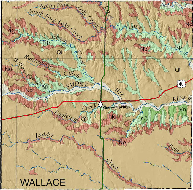Wallace county geologic map