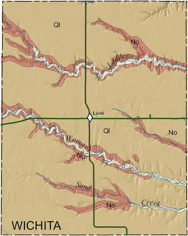 Wichita county geologic map
