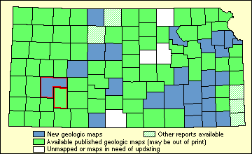 Index map of Kansas showing status of geologic mapping, 2002
