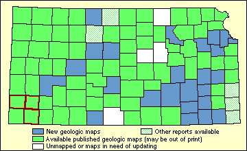 Index map of Kansas showing status of geologic mapping, 2002
