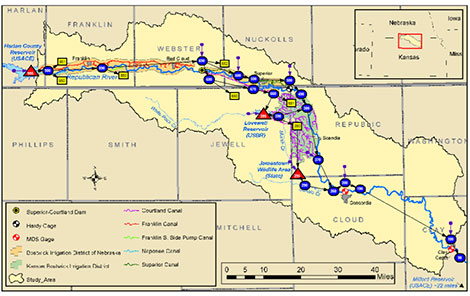 Map of Republican River basin.
