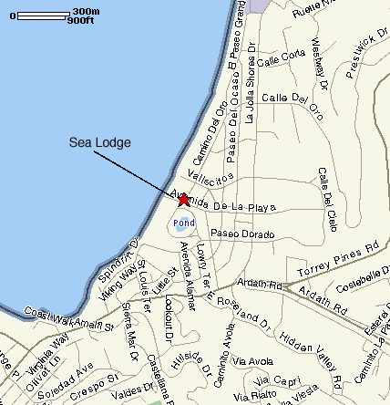 map showing location of lodge