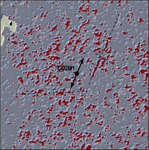 Seismic lineament map