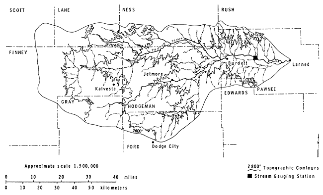Map of Pawnee watershed.