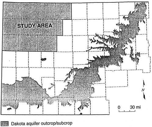 Study area covers Cheyenne, Rawlins, Decatur, Norton, Sherman, THomas, Sheridan, west edge of Graham, Walalce, Logan, and Gove counties.