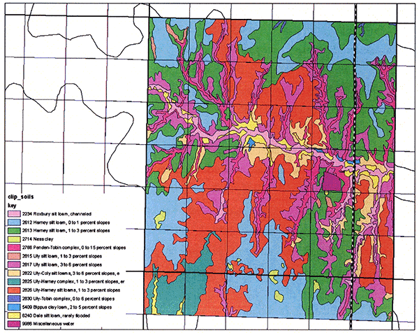 Ford County soil map.