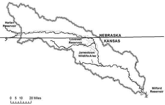 Lower Republican River Basin study area.