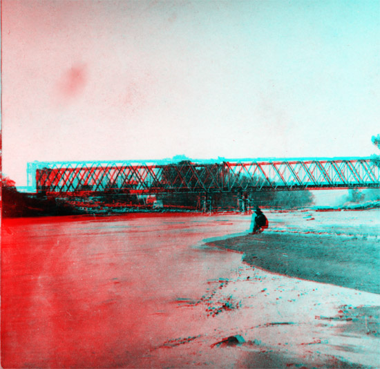 1867 Photo of bridge over Republican River
