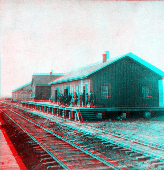 1867 Photo of Depot, Junction City, Kansas