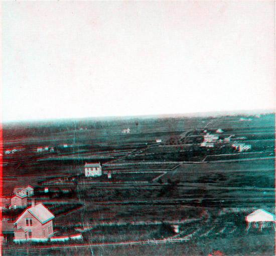 1867 Photo of looking East from Mount Oread