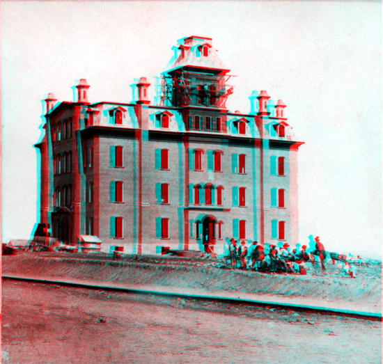1867 Photo of Lincoln School, Leavenworth