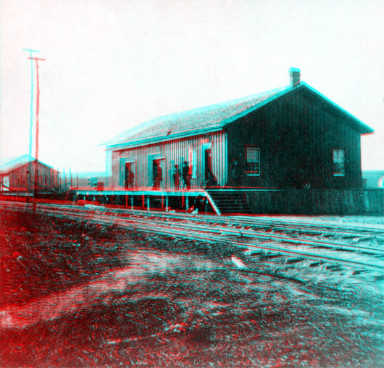 1867 Photo of depot in Wamego, Kansas
