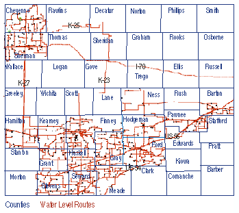 map of Kansas showing vehicle movements