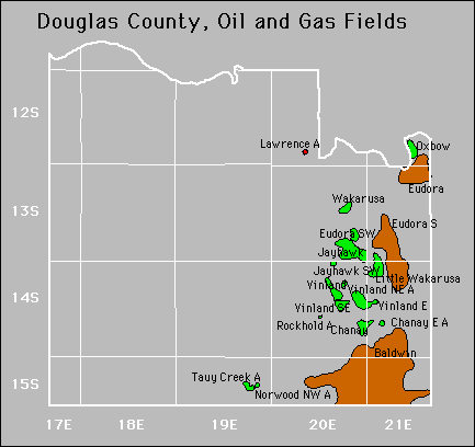 Douglas County oil and gas map