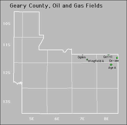 Geary County oil and gas map