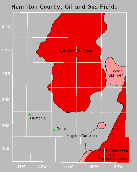 Hamilton County oil and gas map