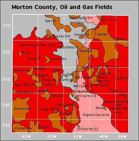 Morton County oil and gas map