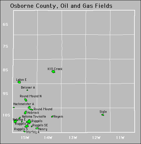 Osborne County oil and gas map