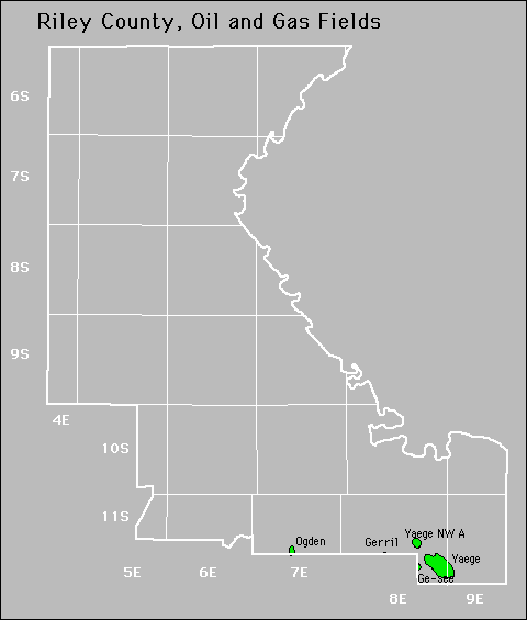 Riley County oil and gas map