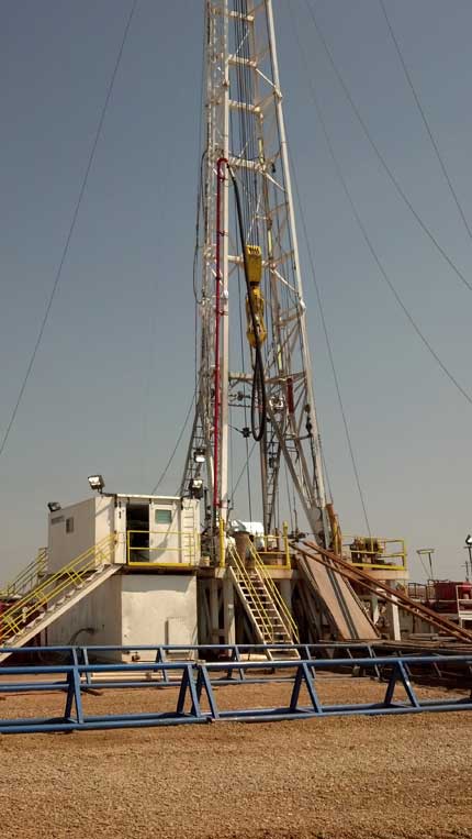 photo of Cutter KGS well 1 drilling rig