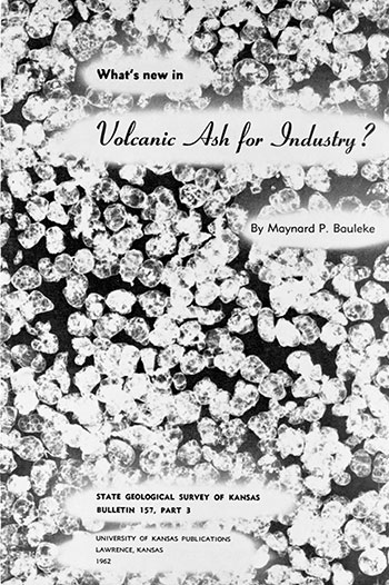 Cover of the book; black and white photo of popped volcanic ash magnified about 30 times, with black text.