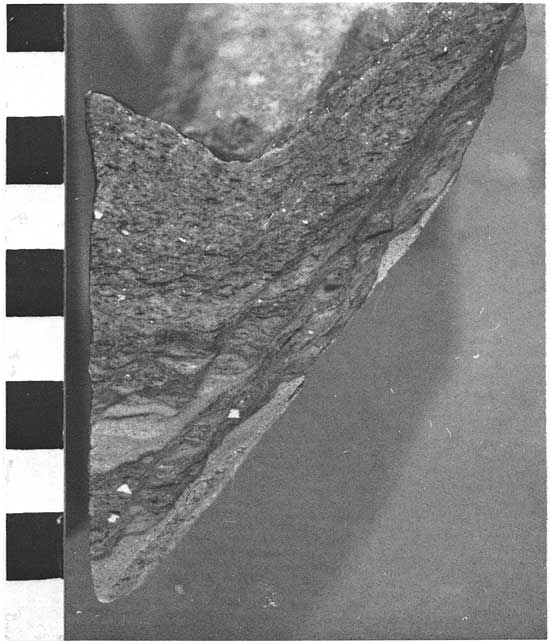 Black and white photo of core piece.
