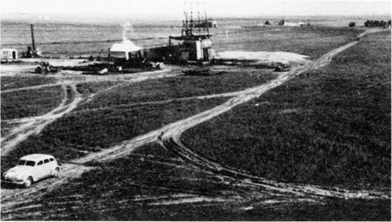 Black and white photo of the Roubach lease, 1935.