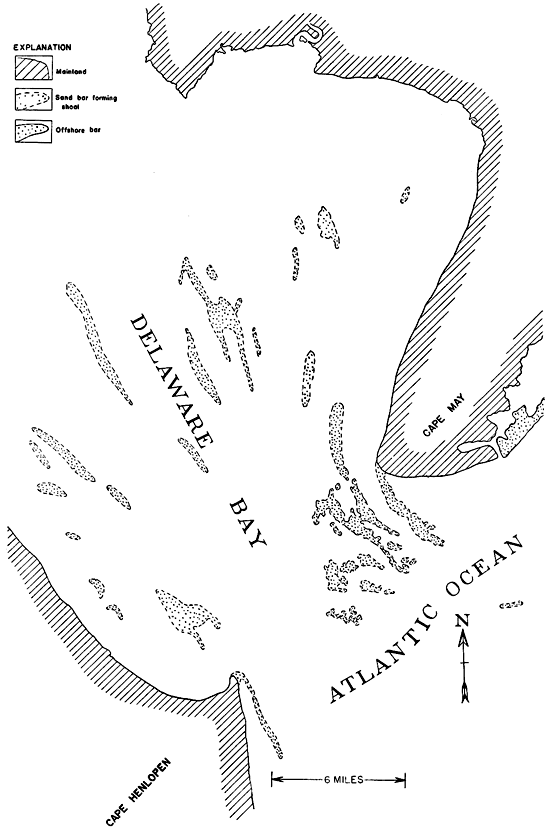 Sketch of a part of Delaware Bay.