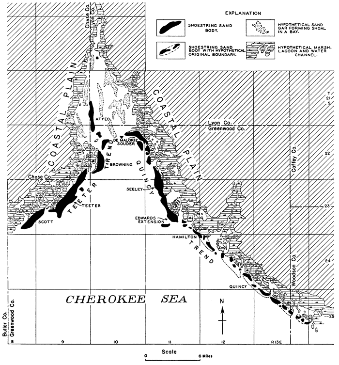 Greenwood-Butler County region during the Teeter-Quincy stage of the Cherokee sea.