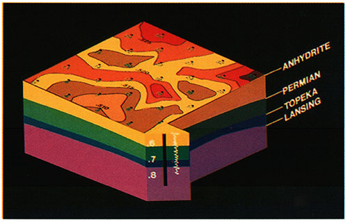 Anhydrite time surface.