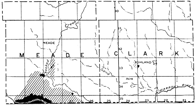 Sketch map showing distribution of the Odee formation.