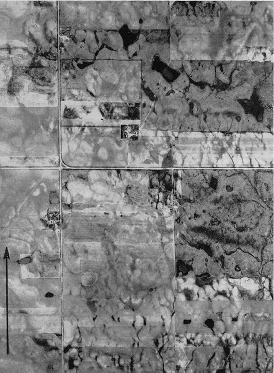 Aerial photograph of area shown in plate 26B, C.