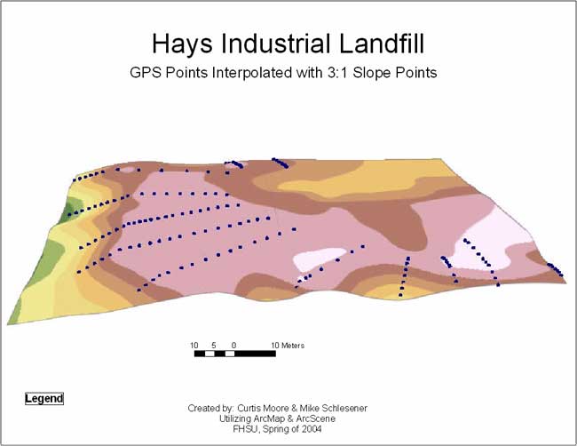 Screen view from Spatial Analyst software