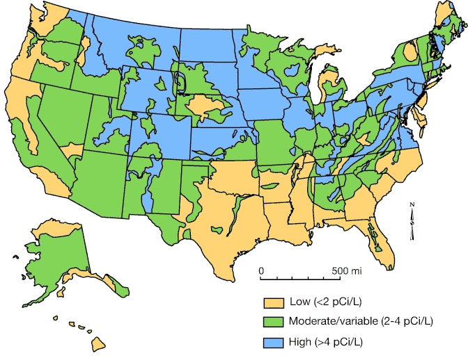 map of the USA; highest values in band from Montana to Kansas, Iowa, and Colorado and then bak towatrds Northeast