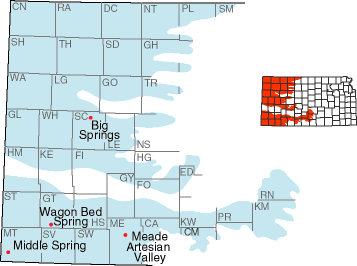 Covers all of western Kansas except for Ark River valley.
