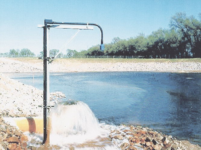 Water flowing into stone-lines basin